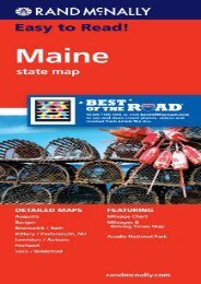 Rand McNally Easy To Read: Maine State Map