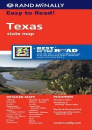 Rand McNally Easy To Read: Texas State Map