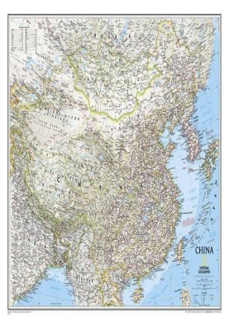 China Classic [Tubed] (National Geographic Reference Map)