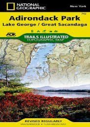 Lake George, Great Sacandaga: Adirondack Park (National Geographic Trails Illustrated Map)