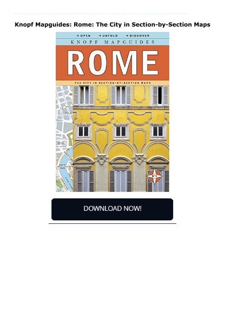 Knopf Mapguides: Rome: The City in Section-by-Section Maps