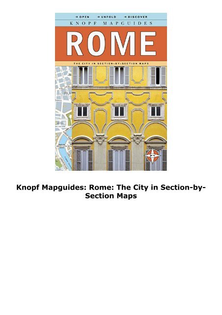 Knopf Mapguides: Rome: The City in Section-by-Section Maps