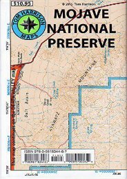Mojave National Preserve Recreation Map (Tom Harrison Maps)
