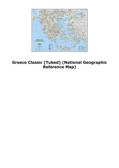 Greece Classic [Tubed] (National Geographic Reference Map)