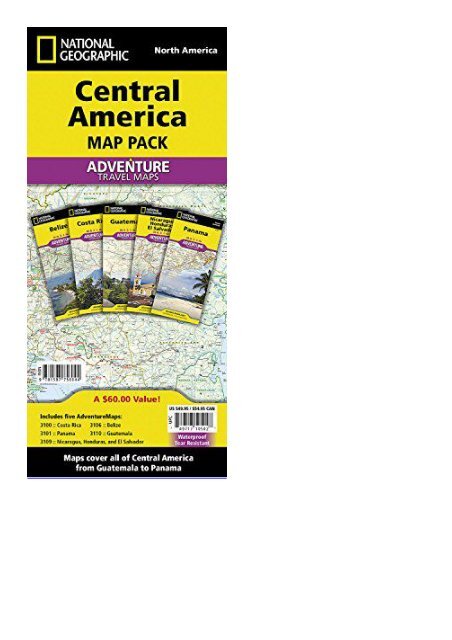 Central America [Map Pack Bundle] (National Geographic Adventure Map)