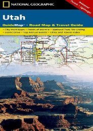 Utah (National Geographic Guide Map)