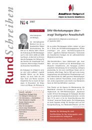 R und S ch reiben - AnwaltVerein Stuttgart eV