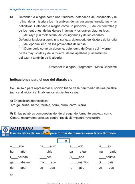 Ortografía a la mano. Reglas, ejercicios, recomendaciones - Julián Osorno