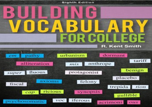 Building Vocabulary for College