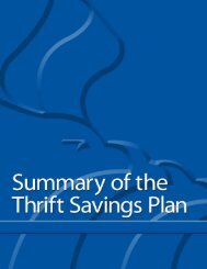 Summary of the Thrift Savings Plan