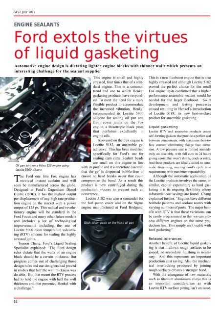 Fastening & Assembly Solutions & Technology July 2012