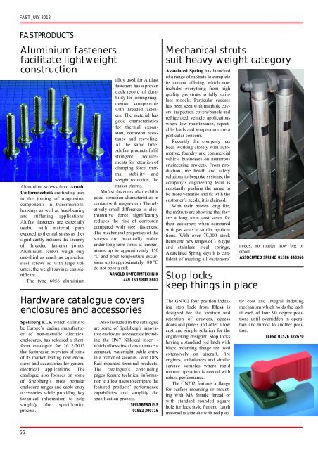 Fastening & Assembly Solutions & Technology July 2012