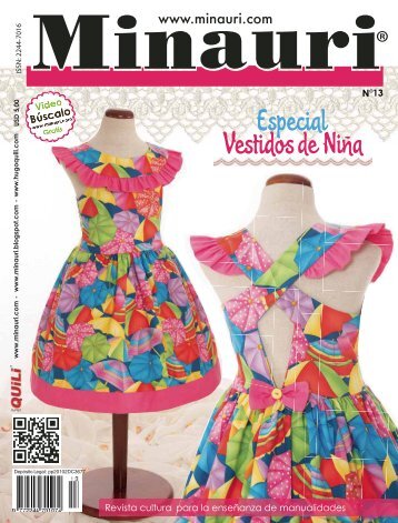 Minauri Nº 13 Girl Dress - Vestidos de Niña ( Pattern Magazine ) 