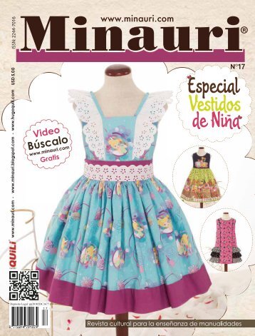 Minauri Nº 17 Girl Dress - Vestidos de Niña ( Pattern Magazine ) 