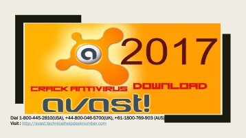 Avast Antivirus Technical Support 1-800-445-2810, Helpdesk Number