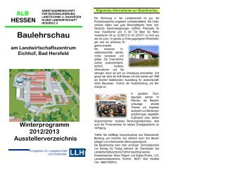 Baulehrschau am Landwirtschaftszentrum Eichhof, Bad Hersfeld ...