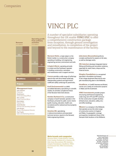 VINCI Construction - Annual report 2008