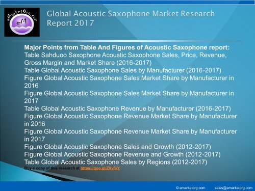 Acoustic Saxophone Market by Manufacturers, Countries, Type and Application, Forecast to 2022