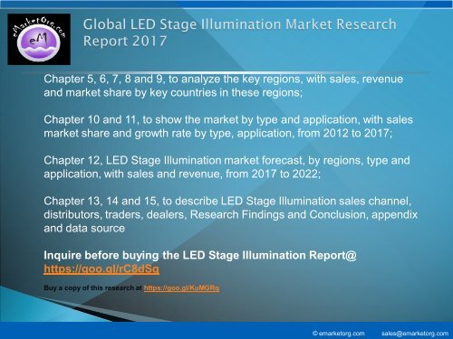 LED Stage Illumination Market by Manufacturers, Countries, Type and Application, Forecast to 2022
