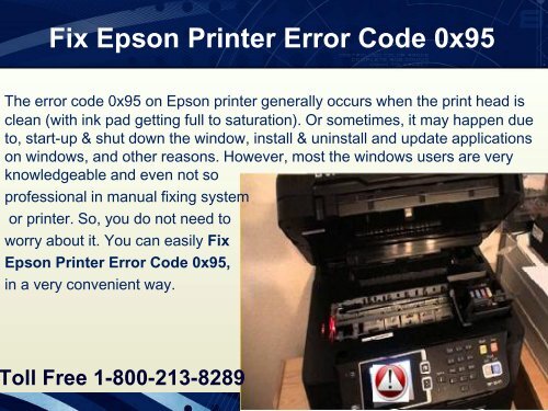 5 How to Fix Epson Printer Error Code 0x95