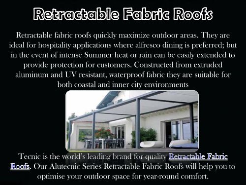 Find Retractable Awnings Sydney