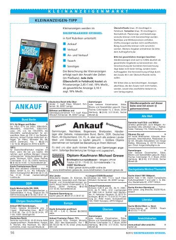 ANKAUF - Briefmarken Spiegel