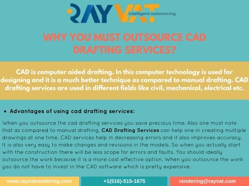 Why you must Outsource CAD Drafting Services