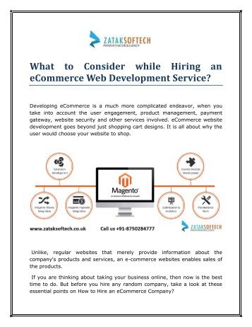 Magento Ecommerce Development Services uk