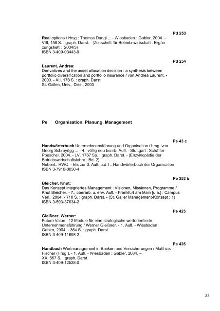 2004 - FBV - Fachbibliothek Versicherungswissenschaft - Universität ...