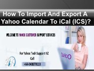 How To Import And Export A Yahoo Calendar To iCal (ICS)