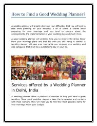 How to Find a Good Wedding Planner