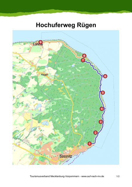 Hochuferweg Rügen - Tourismusverband Mecklenburg - Vorpommern