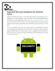 Important Security Guidelines for Android Users (1)
