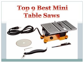 Top 9 Best Mini Table Saws