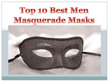 Top 10 Best Men Masquerade Masks