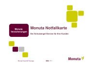 Was beinhaltet die Monuta Notfallkarte? - Monuta.de