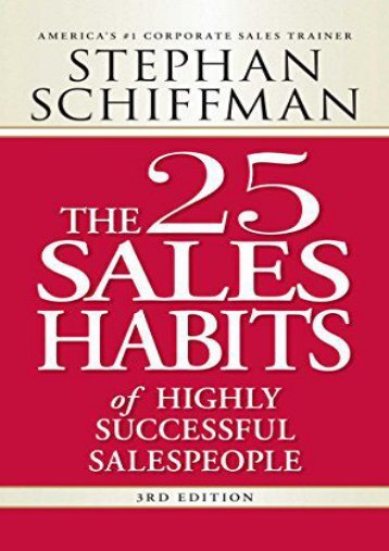 the 25 sales habits of highly successful salespeople