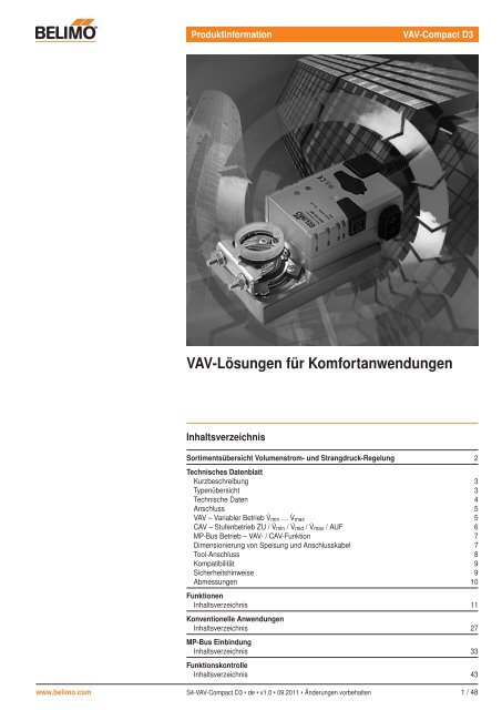 VAV-Lösungen für Komfortanwendungen - Belimo