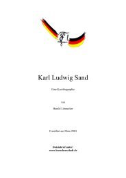 Karl Ludwig Sand - Deutsche Burschenschaft