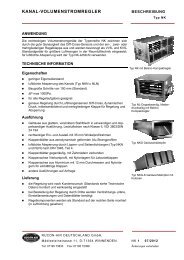 kanal-volumenstromregler - RUCON-AIR Deutschland GmbH