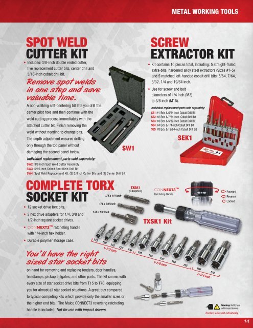 SL16352 Malco AutoBody Tools Catalog 2015