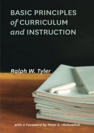 Basic Principles of Curriculum and Instruction