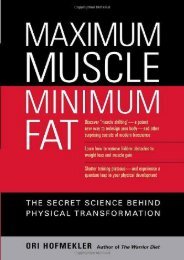 Maximum Muscle Minimum Fat: The Secret Science Behind Physical Transformation