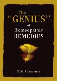 The Genius of Homoeopathic Remedies