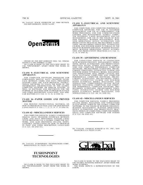 20010918 OG 1. - U.S. Patent and Trademark Office