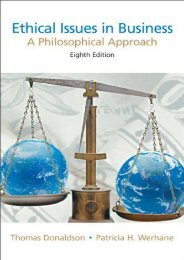 Ethical Issues in Business: A Philospohical Approach