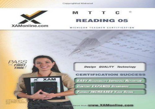 MTTC Reading 05 Teacher Certification Test Prep Study Guide (XAM MTTC)