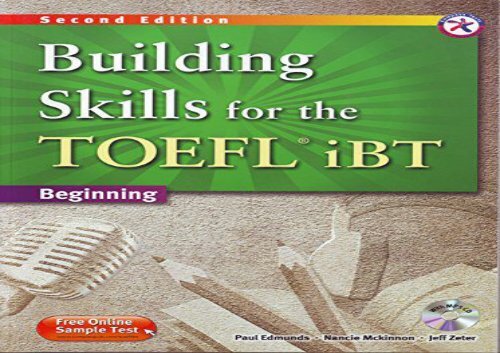 Building Skills for the TOEFL iBT, 2nd Edition Beginning Combined Book   MP3 CD
