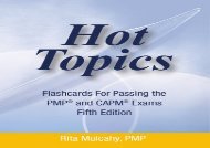 Hot Topics Flashcards For Passing the PMP and CAPM Exams