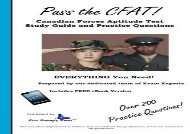 Pass the CFAT: Canadian Forces Aptitude Test  Study Guide and Practice Questions